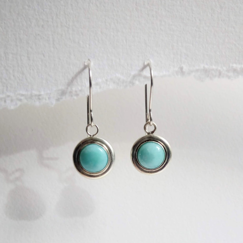 Cabochon Earrings - Amazonite