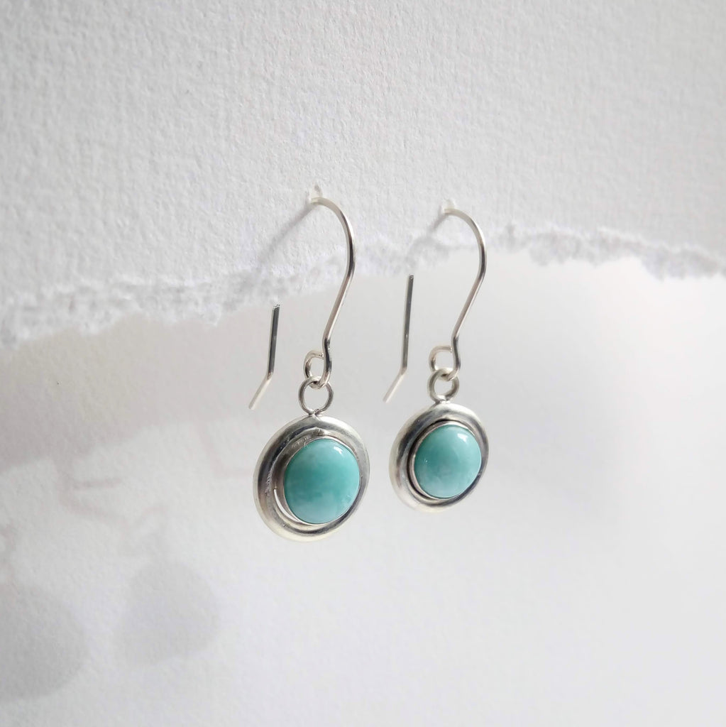 Cabochon Earrings - Amazonite