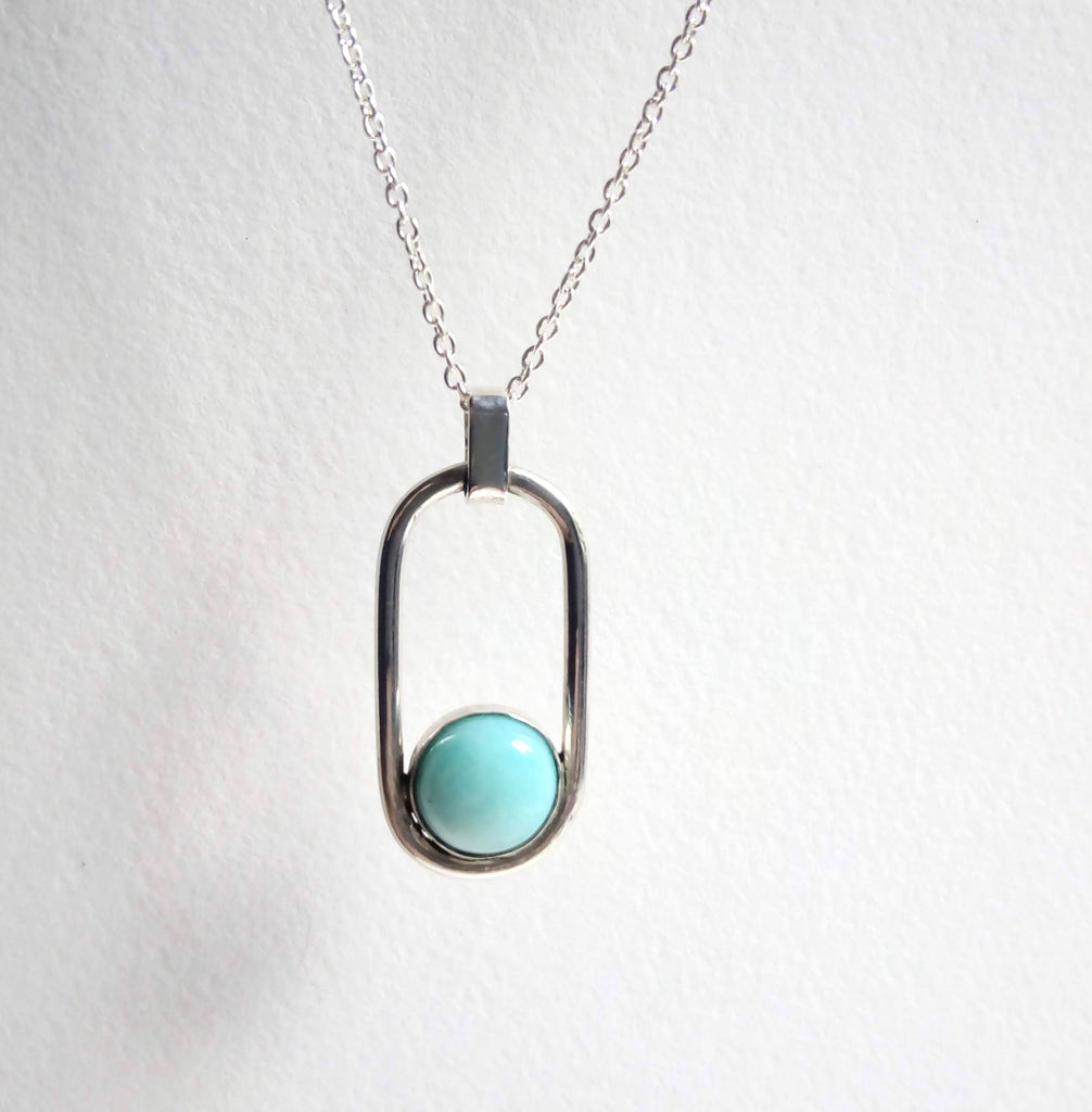 Mid Century Necklace - Amazonite
