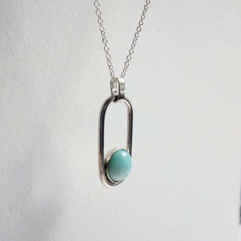 Mid Century Necklace - Amazonite