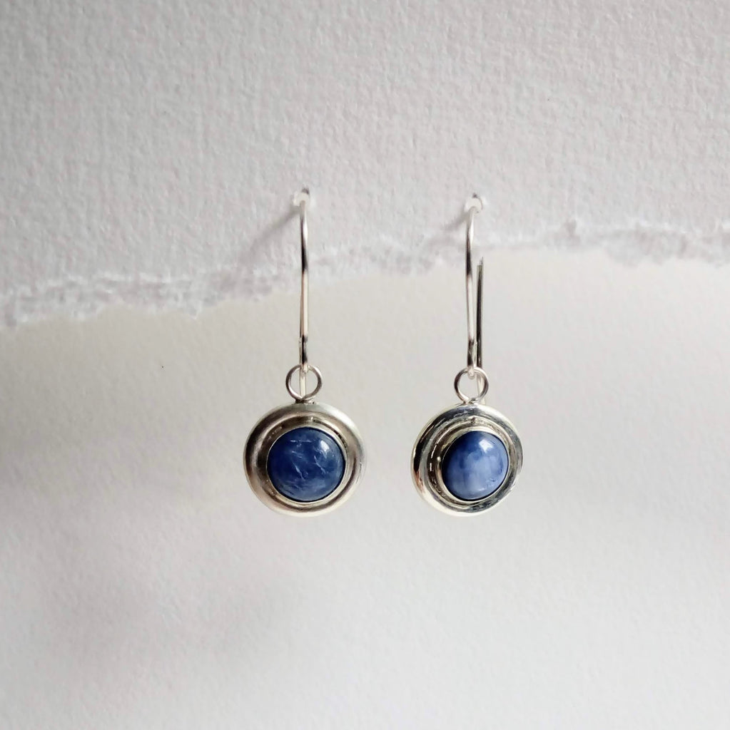 Cabochon Earrings - Kyanite