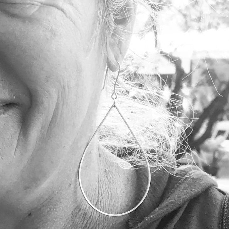 Teardrop Hoop Earrings