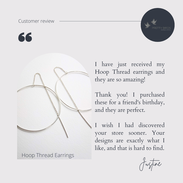 Hoop Thread Earrings